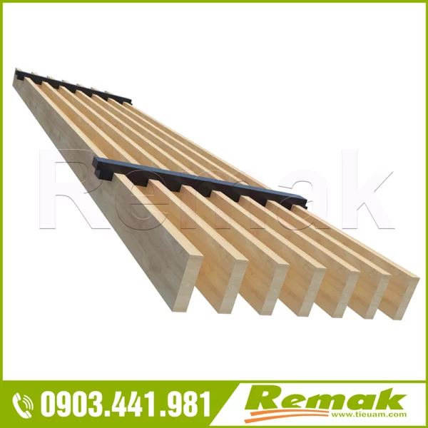 Gỗ tiêu âm Fineline Slats Open- bền, đẹp và hiệu quả