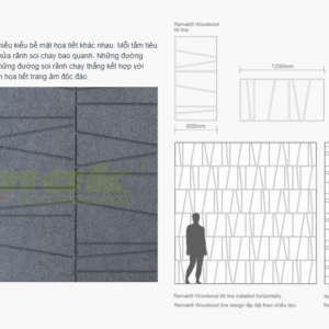 Tiêu âm len gỗ Woodwool Design- tấm tiêu âm trang trí