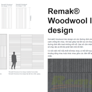 Tiêu âm len gỗ Woodwool Design- tấm tiêu âm trang trí
