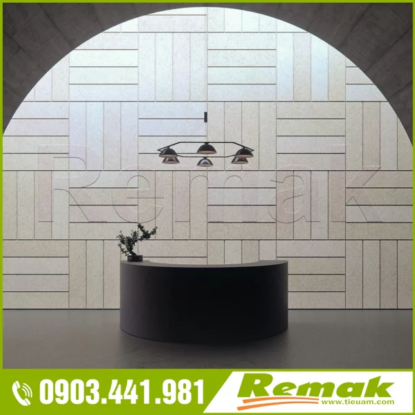 Len gỗ tiêu âm WoodWool Tiles- gạch tiêu âm trang trí