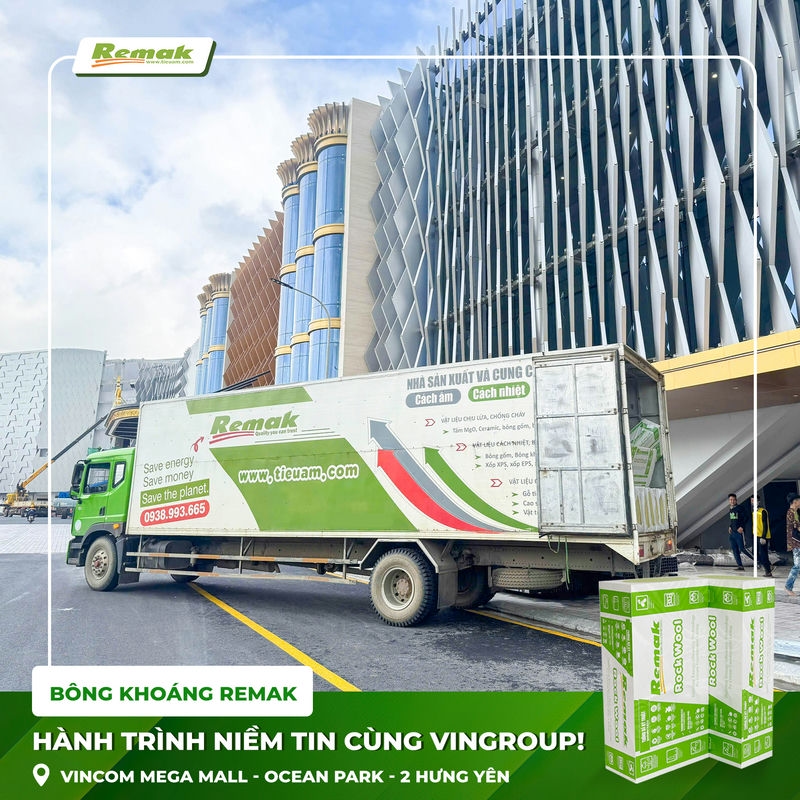 Bông khoáng Remak cách âm, chống cháy hiệu quả cho mọi công trình