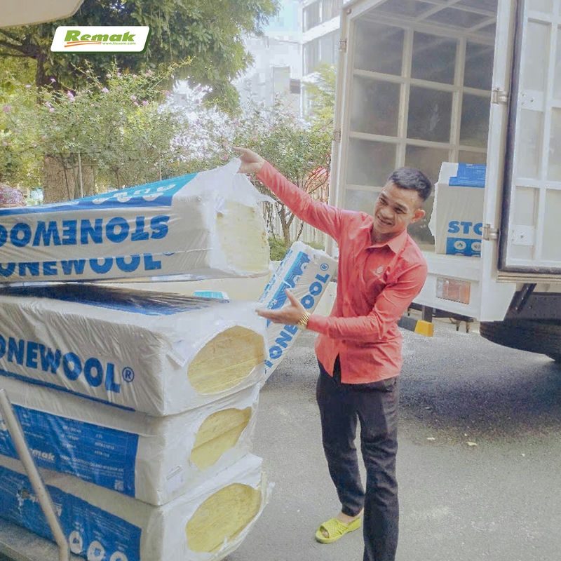 Bông đá cách âm cách nhiệt Remak Stonwool